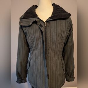 Columbia Women's Black Striped Winter Jacket